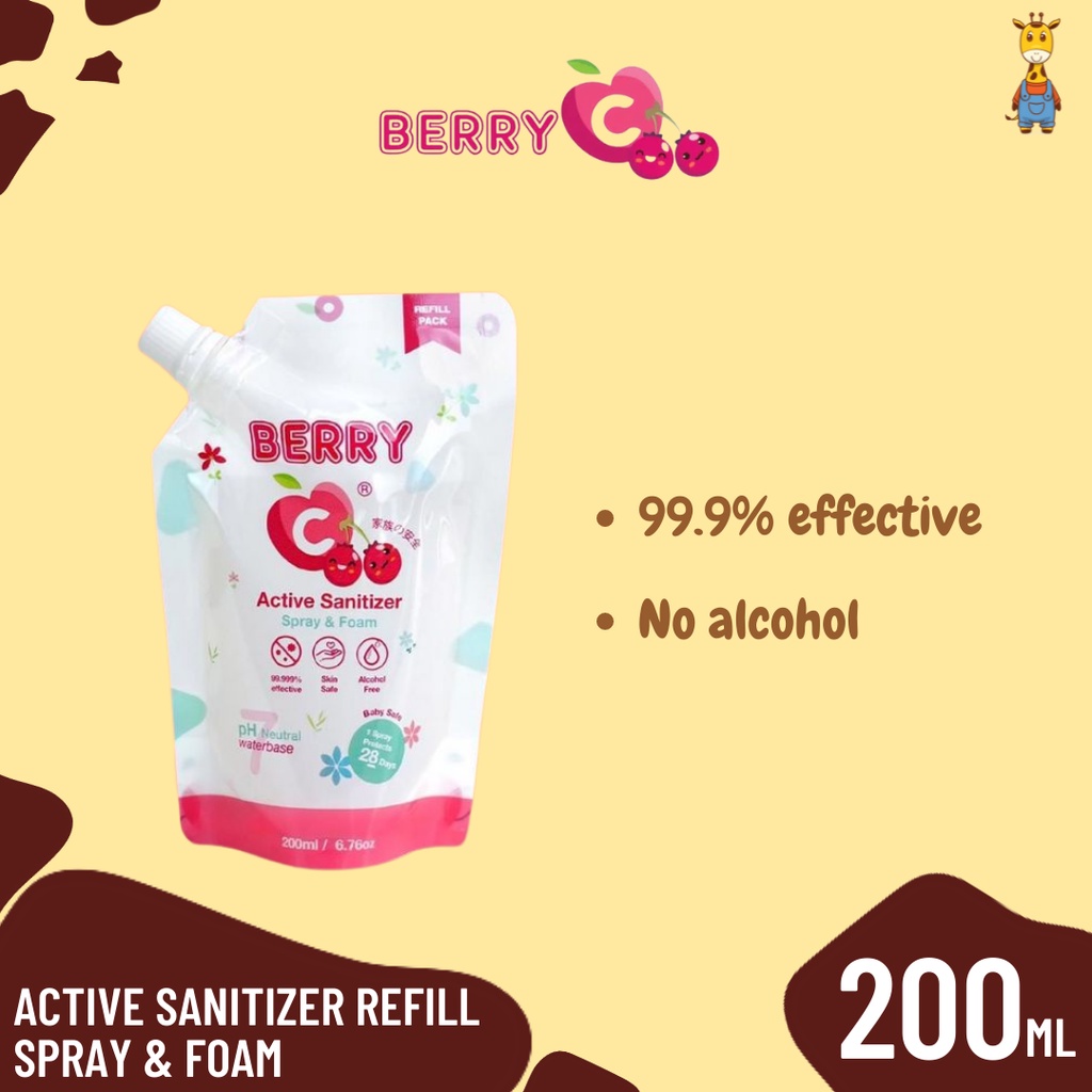 Berry C Active Sanitizer Refill 200ml