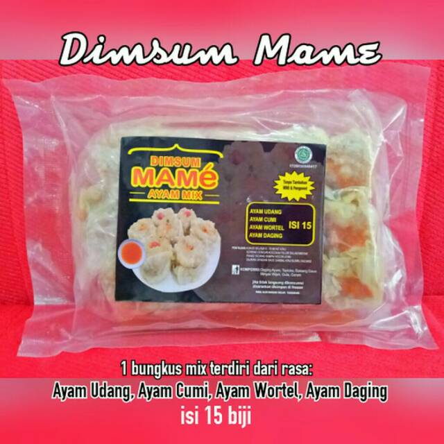 

dinsum mame rasa ayam mix isi (15biji)