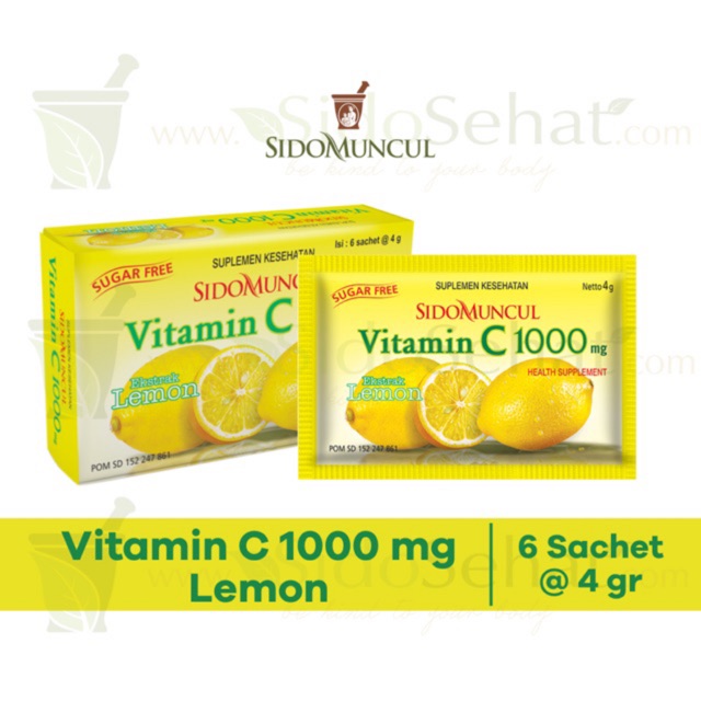 Vitamin C 1000 Mg Sidomuncul Memelihara Daya Tahan Tubuh Shopee Indonesia