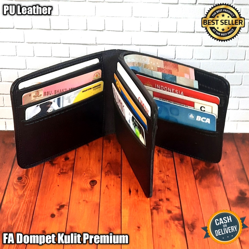 Dompet Pria Premium Dompet Lipat 3 Dompet Kulit Pu