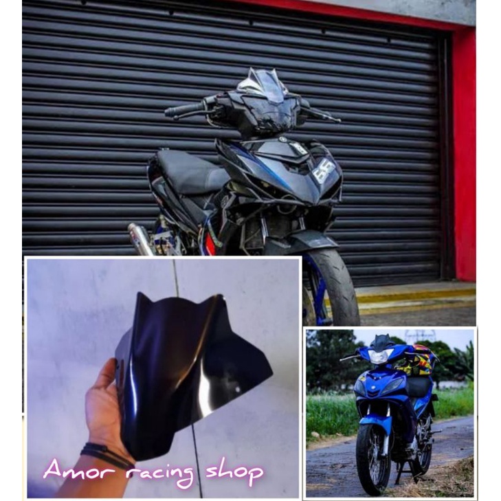 Visor Jupiter Mx King Jupiter Mx 135 Old Dan New Mio Sporty Model Batman Best Quality Free Double Tape 3m   -  Mega_Racing