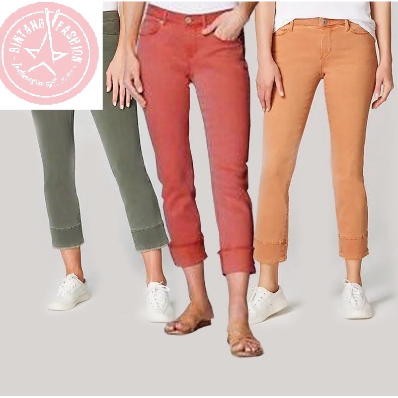 J.Jill Cropped Denim Pants Celana Panjang Wanita Jeans Original (PART 1)