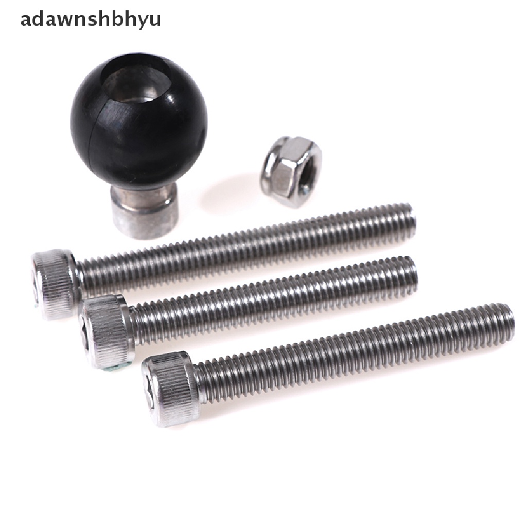 Adawnshbhyu Base Clamp Bola 1 25mm Dengan Sekrup M8 Untuk Handlebar Motor