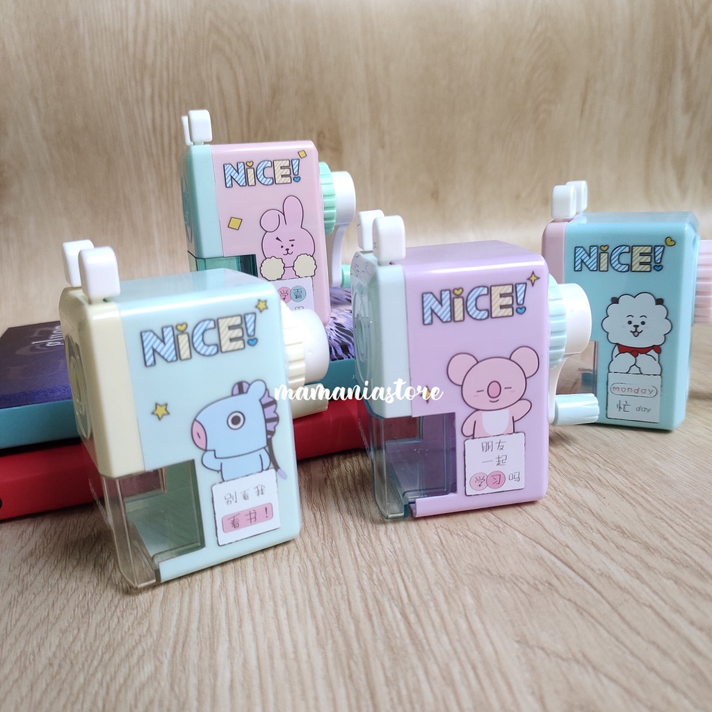 

SERUTAN PENSIL MEJA KARAKTER BTS BT21 / SERUTAN MEJA BTS / RAUTAN PENSIL BTS BT21