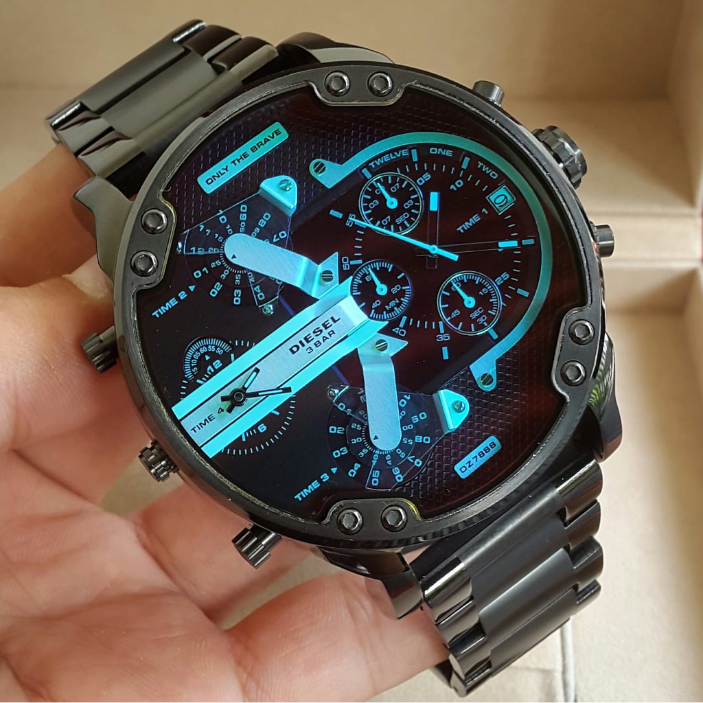 Jam Tangan Pria Diesel Godzilla Monster 4time - Ori