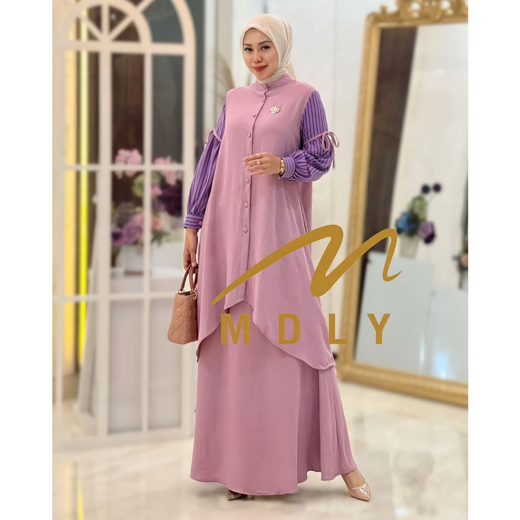 Baju Setelan Wanita Terbaru Aluna Set By Mdly Gold