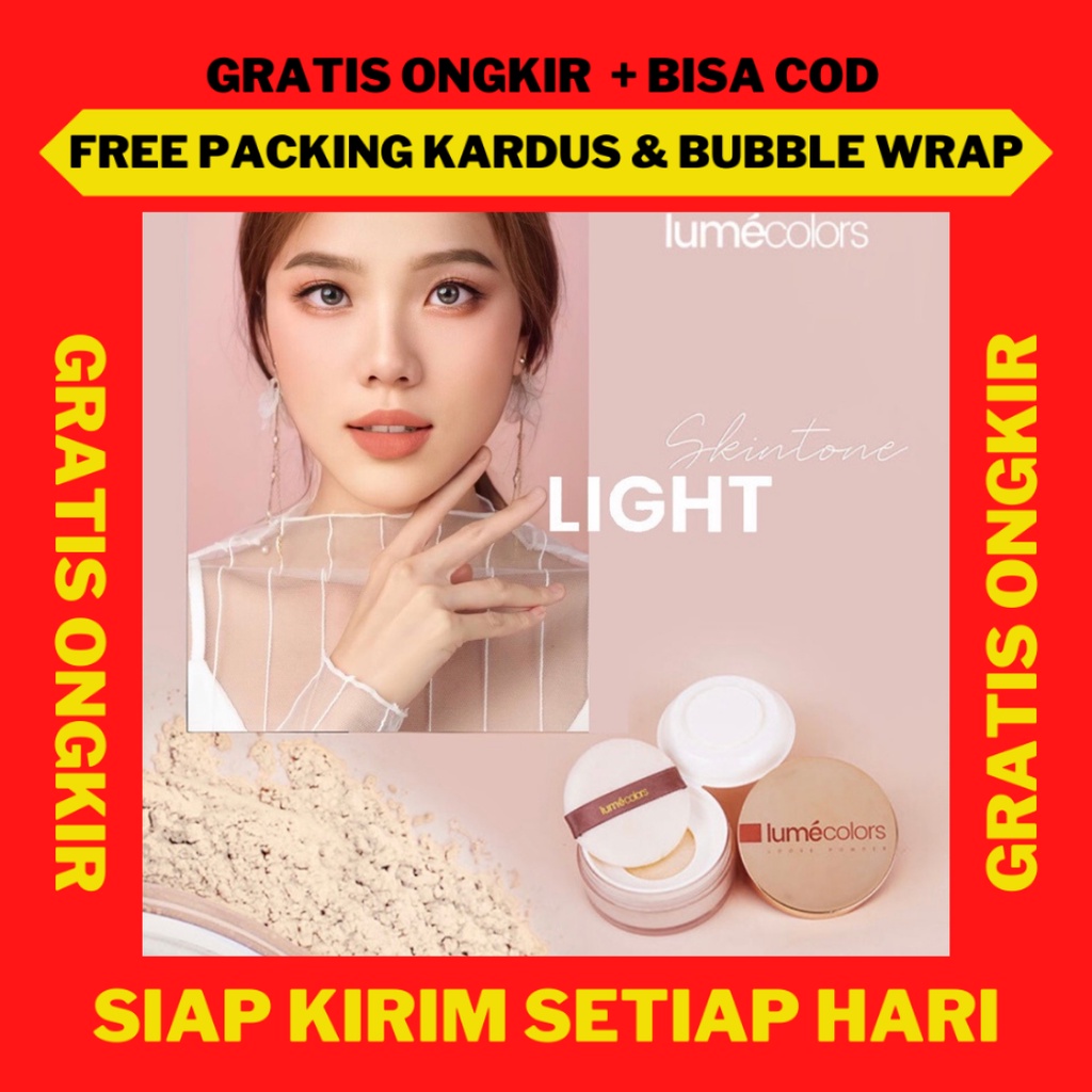 Loose Powder Lumecolors Light, Bedak Tabur Lumecolors Light, Lumecolors Loose Powder, Bedak Tabur BP