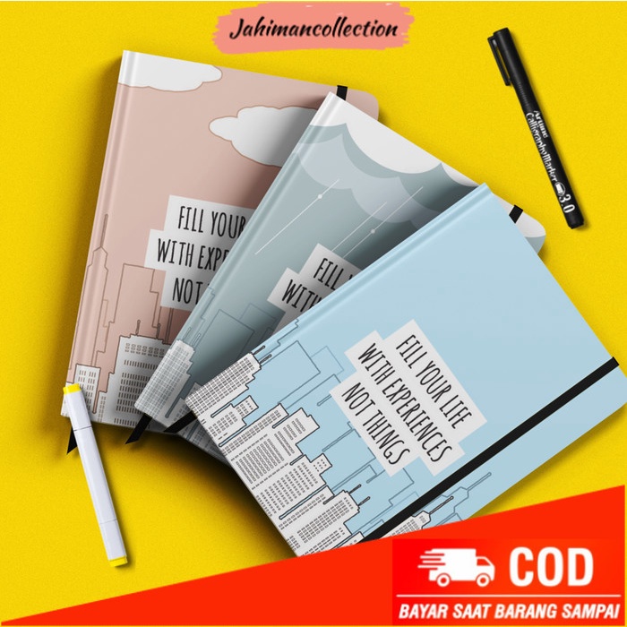 

✨ BISA COD ✨ Notebook Custom A5 | Buku Catatan Sekolah Kuliah Unik Lucu | Note Book - A6, kertas polos