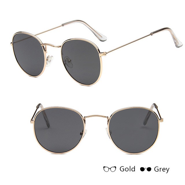 (YUZHU) Bayar di Tempat Korean Design Retro Small Kacamata Wanita/Pria Women Sunglasses