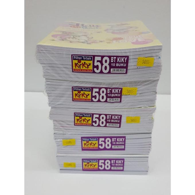 

BUKU TULIS SEKOLAH KIKY 58 WARNA KWARTO (10buku @58 lembar) Kode 747