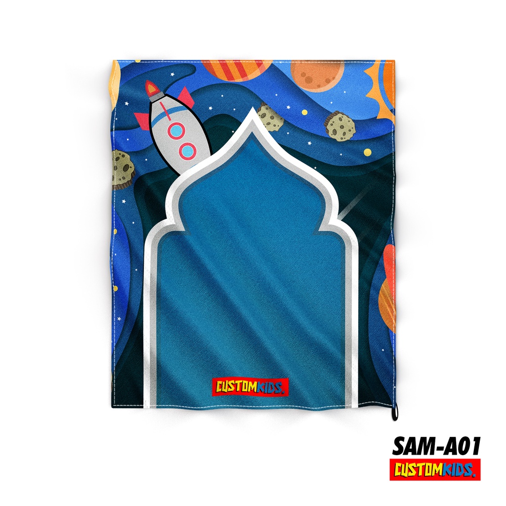 READY STOCK | Sajadah Muka Travelling Anak Printing Anti Air-SAM-A01