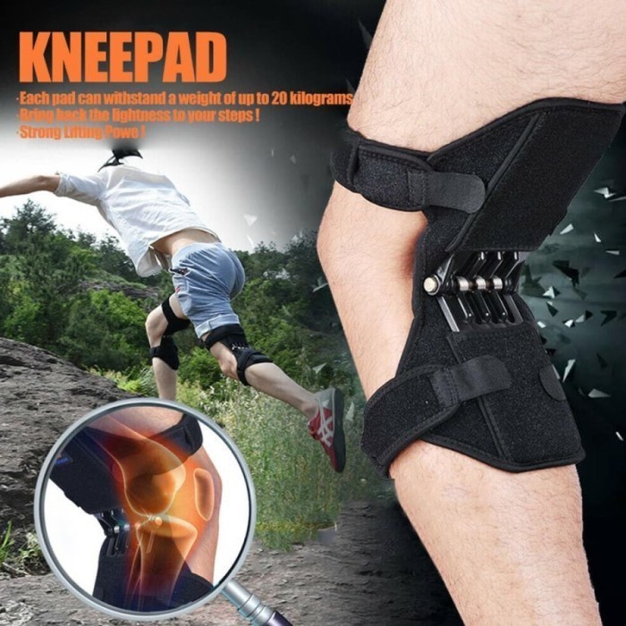 BERKUALITAS KNEE SUPPORT BACK SPRING SUPORT PAD SLEEVE WRAP DEKER TERAPI LUTUT ORI