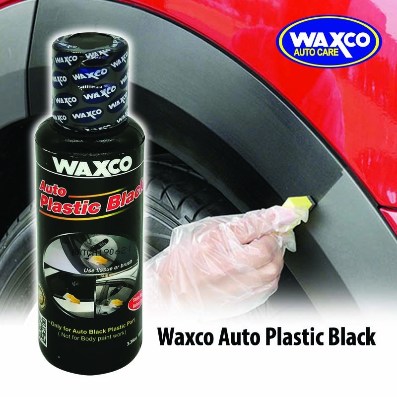 Waxco Auto Plastic Black 100ml / Penghitam Plastik Body Motor Mobil