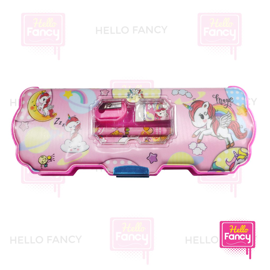 

Kotak Pensil / Tempat Pensil + ISI Unicorn XD-9562S