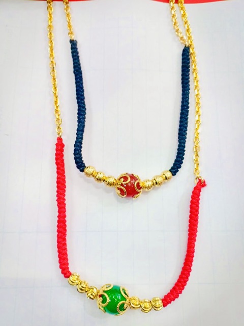 Kalung tali / kalung cewek / yaxiya / lapis emas / xuping /kalung unik