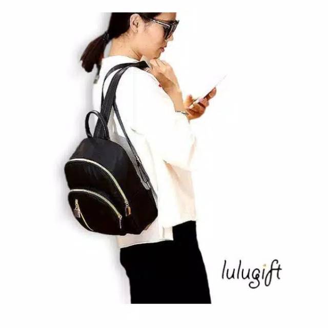 TAS RANSEL/TAS BACKPACK FASHION/TAS WANITA/TAS PUNGGUNG HITAM