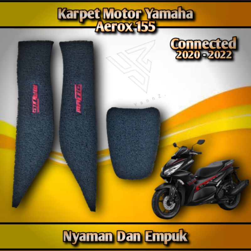 Karpet motor aerox 155 connected 2020 2022/Pijakan kaki motor aerox 155 connected 2020 2022 bahan ka