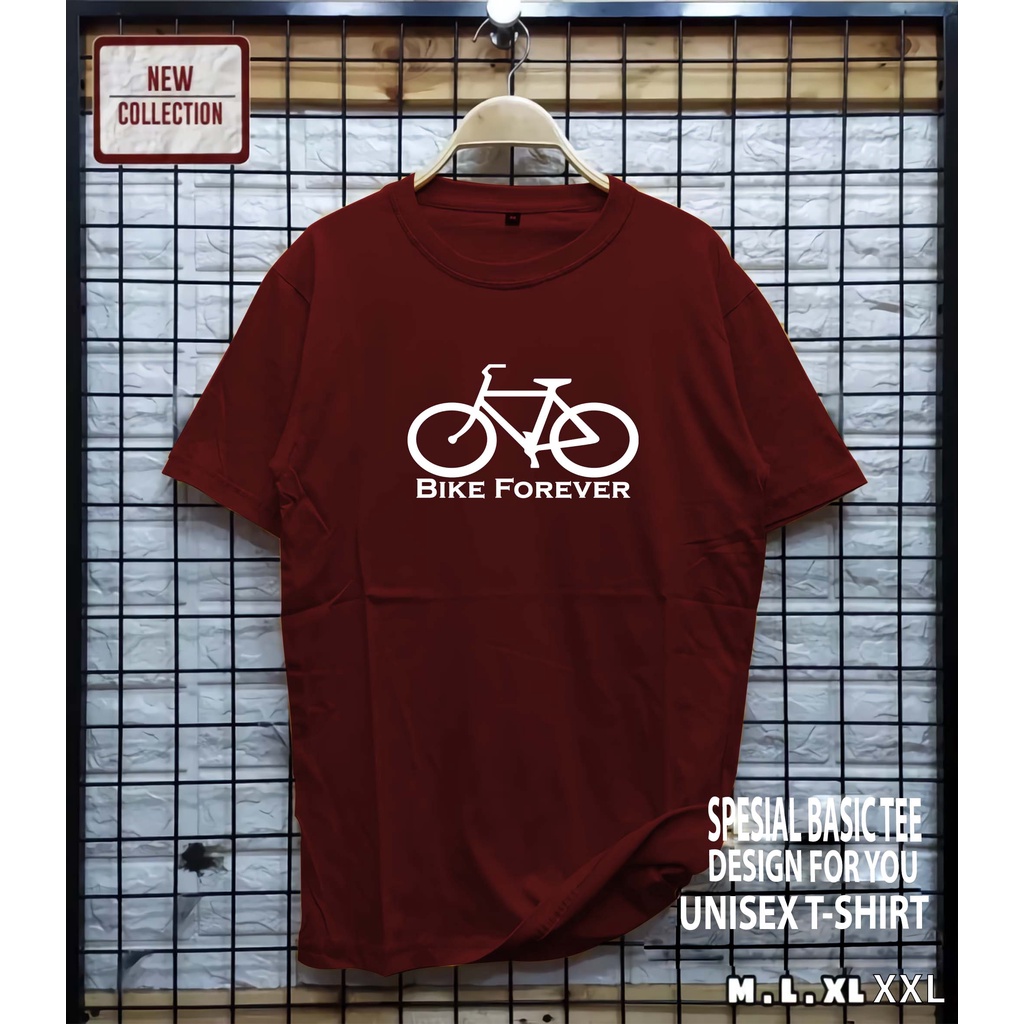 AS / kaos distro motif bike forever / baju pria / kaos pria / baju wanita / kaos wanita / pakaian murah / pakaian pria / atasan