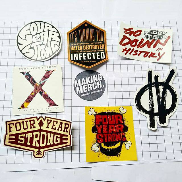 Stiker Four Year Strong