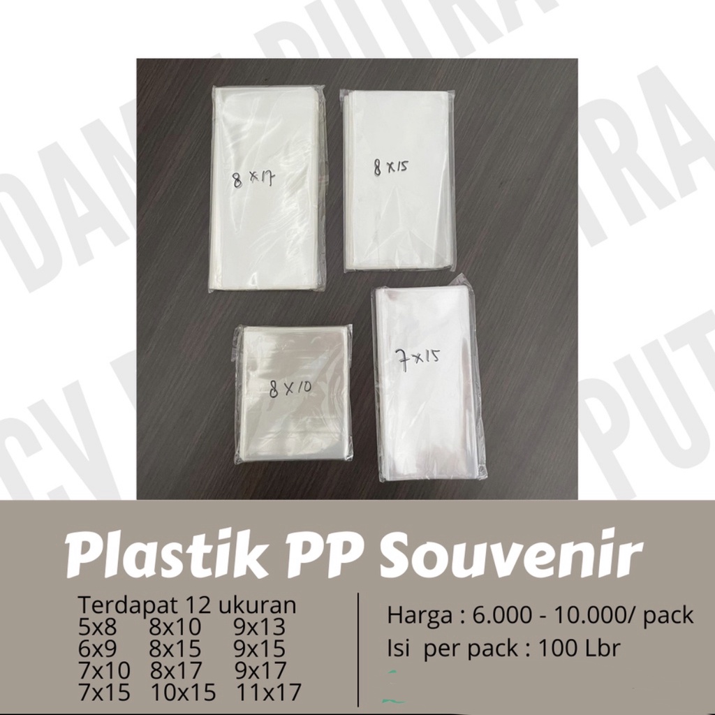 

Plastik Kaca Plastik Mika - Plastik souvenir hadiah kecil transparan / plastik bening - Plastik Opp 7x15 8x10 8x15 8x17