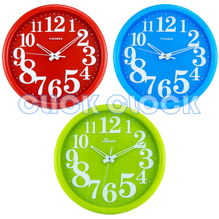 Jam Dinding Polos Elegan Wall Clock Hiasan Dinding Bagus PIONEER PT 2127