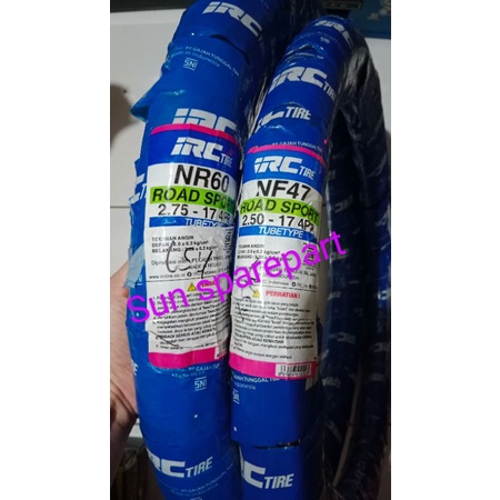 Sepasang Ban luar IRC depan belakang Supra x Supra x125 Supra fit new Revo fit Revo lama Revo absolu