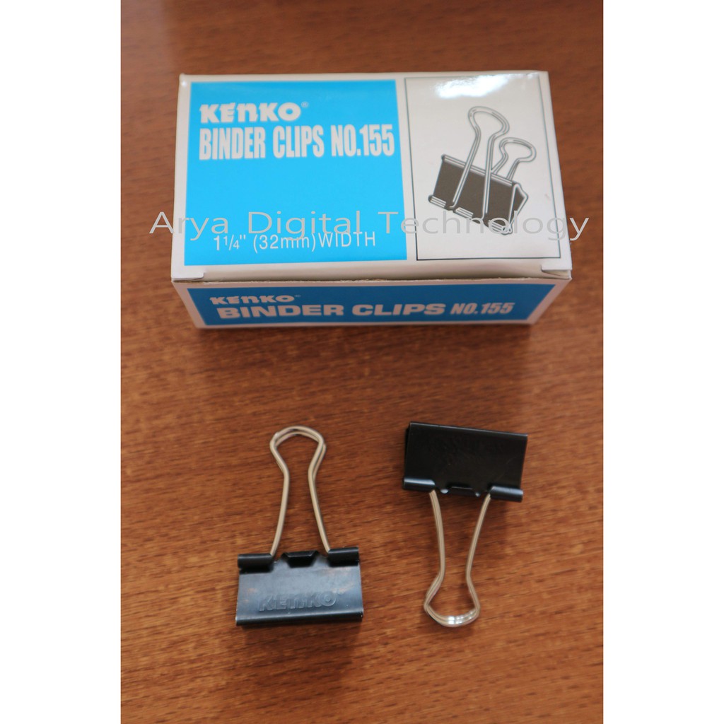 

Binder Clips No 155 Kenko Penjepit Klip Kertas Clip Besar Murah