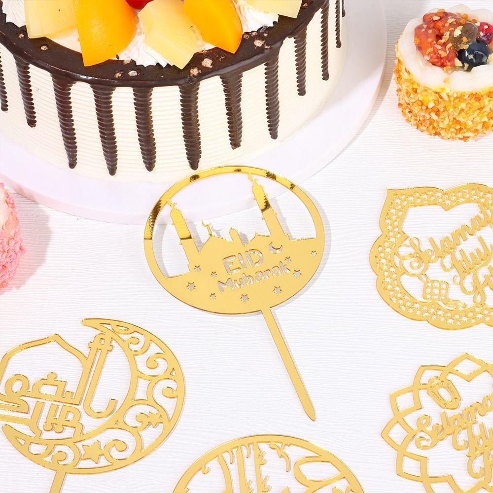 Solighter Hiasan Kue Acrylic Ramadhan Muslim Pastry Plugin
