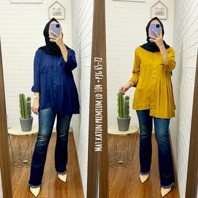 Atasan Rayon Twill import