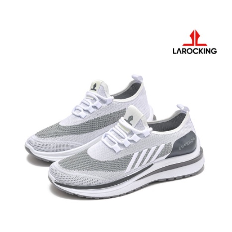 BB37RR Larocking -Emperor Putih Abu/ Sepatu Sneakers Running Gym Shoes Sports