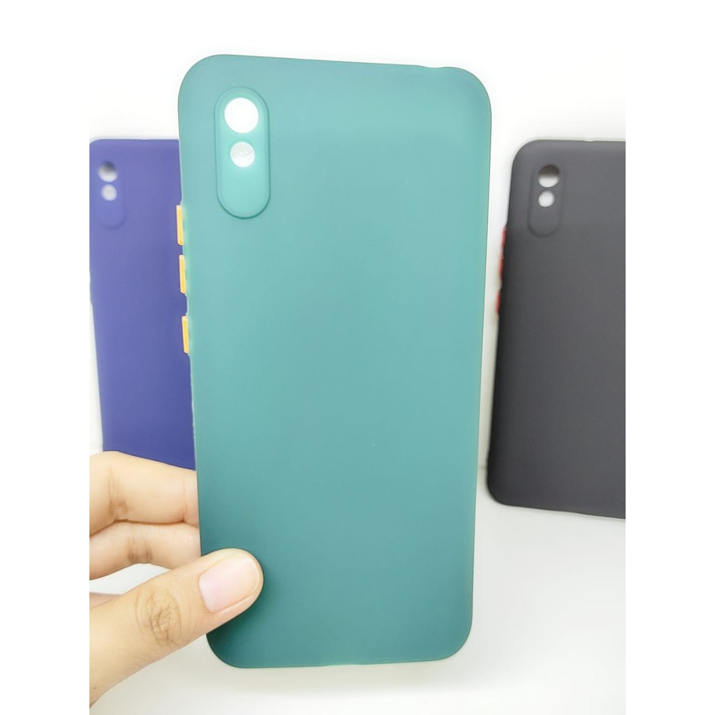 SMPC TPU Candy Redmi 9A 6.53 inch SoftCase Macaron Protection Camera Tombol Warna