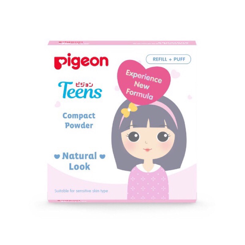 PIGEON TEENS Refill Compact Powder 14gr (Natural Look)