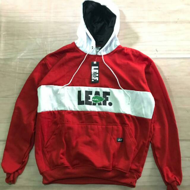 Sweater jaket Hoodie distro super premium leaf XXL