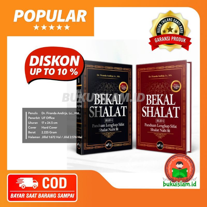Buku Bekal Shalat 2 Jilid | Ustadz Dr. Firanda Andirja, Lc., MA | UF Office