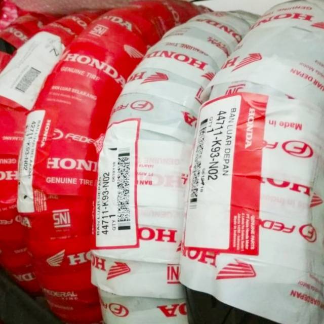 Ban Luar Depan Belakang Scoopy LED K93 Tubeless Federal Ori AHM 44711K93N02 42711K93N02 Ring 12