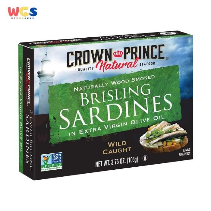

Kaleng | Crown Prince Natural Brisling Sardines In Extra Virgin Olive Oil 106G
