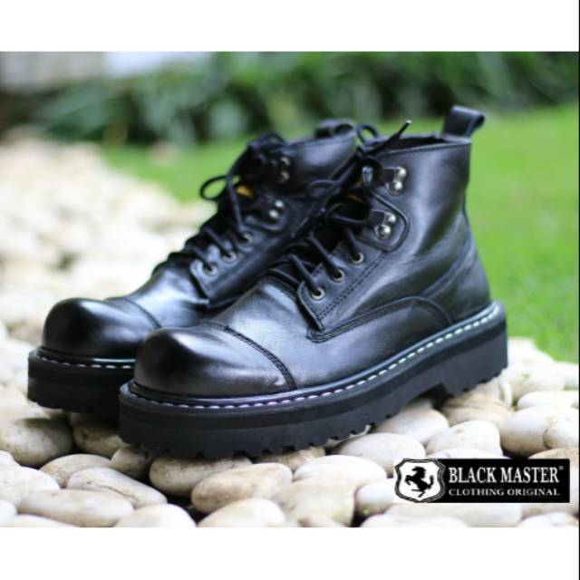  SEPATU  BOOTS  UNDERGROUND ROCKER  PRIA KULIT ASLI ORIGINAL 