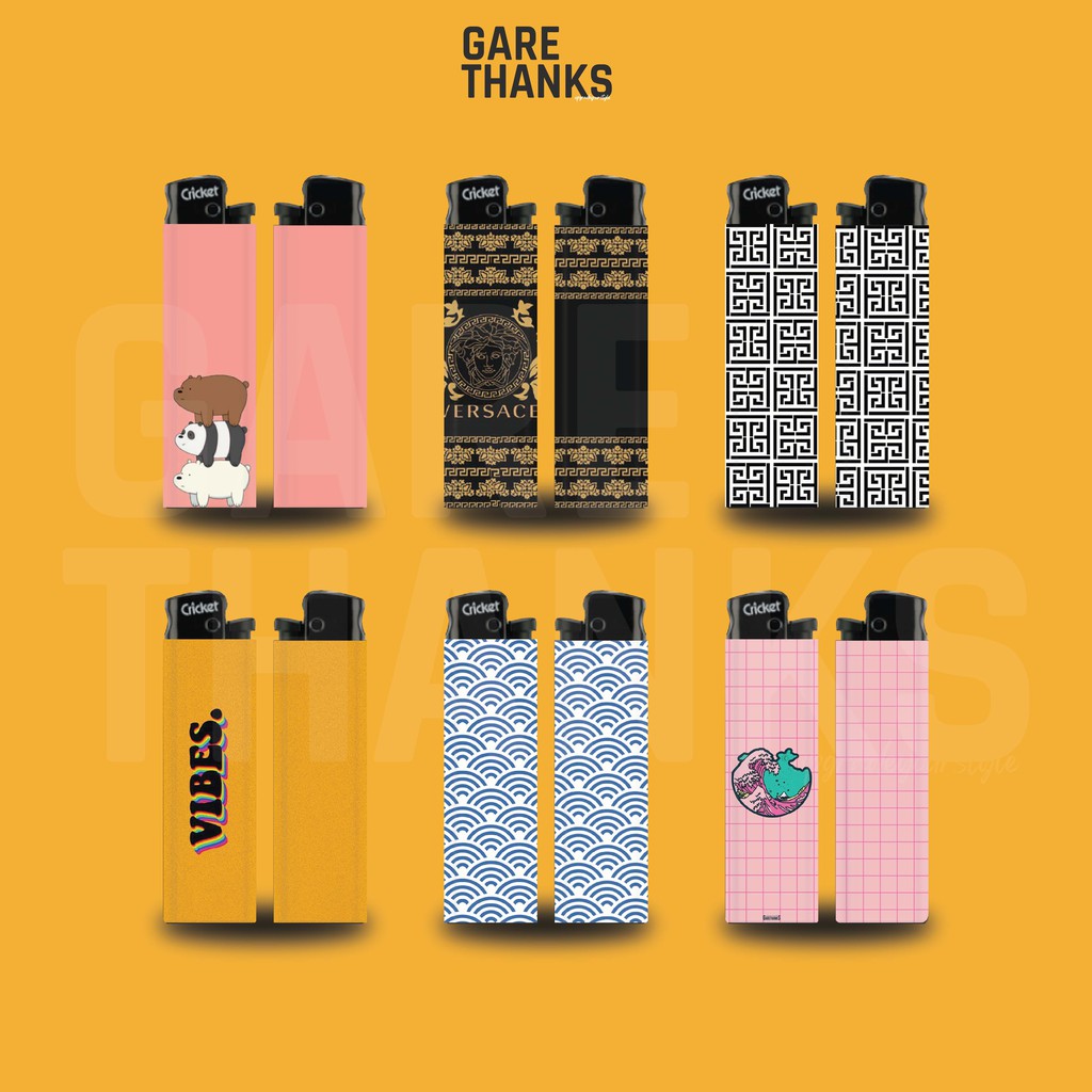 [BISA COD] [ KOREK CRICKET ]  KOREK API UNIK CUSTOM STICKER FULL PRINT MANCIS TERMURAH TANGERANG BAY