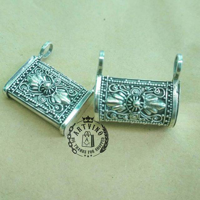 Kalung Liontin Bandong Blandong Bayi Perak Set Perhiasan Bali Gelang Cincin Anak Balita