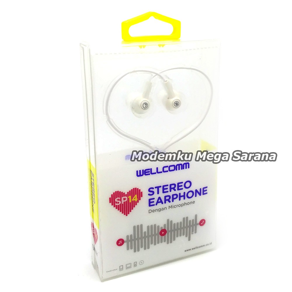 Wellcomm Earphone Handsfree SP14 Stereo