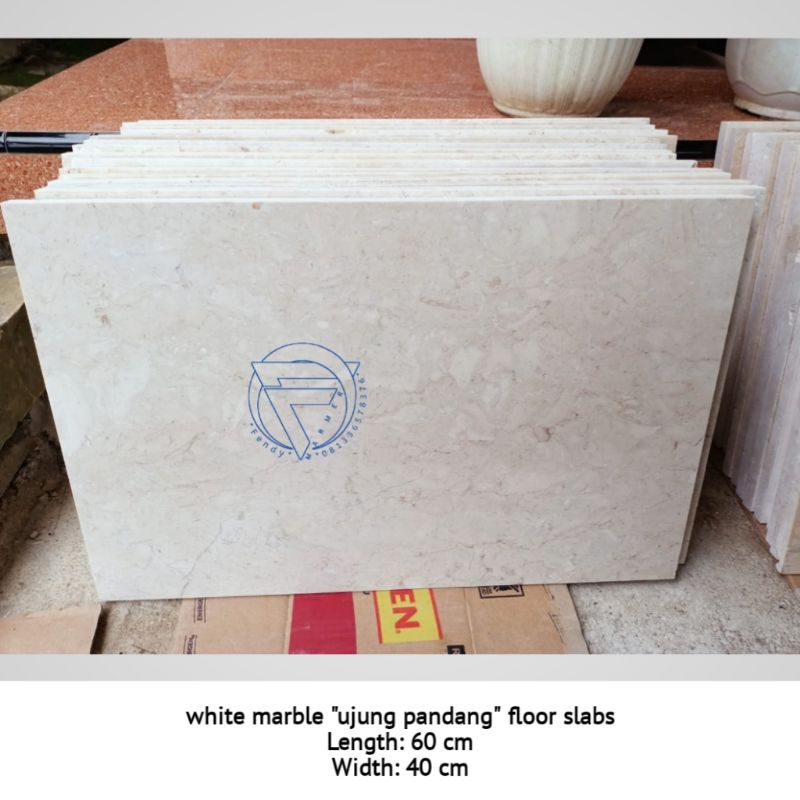 Lembaran lantai marmer putih ujung pandang 60x40 harga bijian