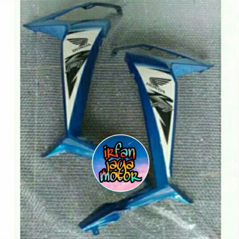 Sayap samping honda supra x 125 fi biru