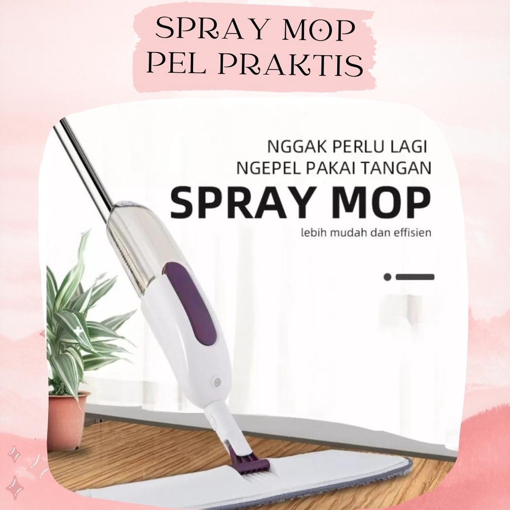 Pel Lantai Spray Super Mop Alat Pembersih Lantai Semprot Microfiber PSTB-1