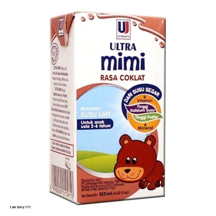 

Susu Ultra Mimi Cokelat 125ml Isi 40 Pcs