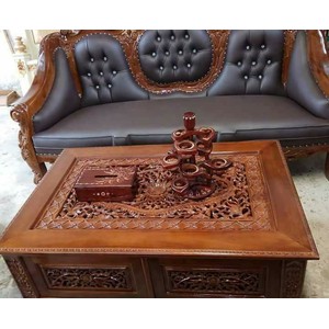 meja tamu ukiran jati