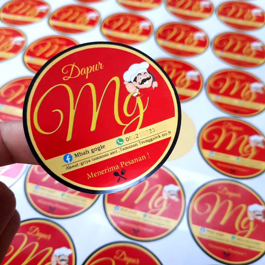 

CETAK STIKER A3 + PRINT + CUTTING STIKER per LEMBAR A3