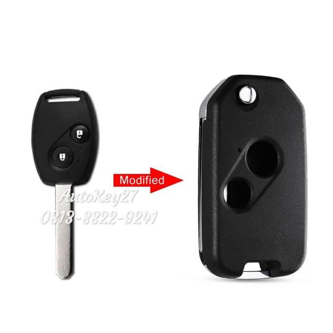 CASING CASE COVER RUMAH KUNCI LIPAT FLIP KEY HONDA CRV JAZZ BRIO MOBILIO FREED CITY ACCORD CIVIC