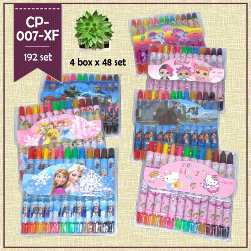 

Crayon / Crayon Putar Pendek Karakter (Murah )12 warna