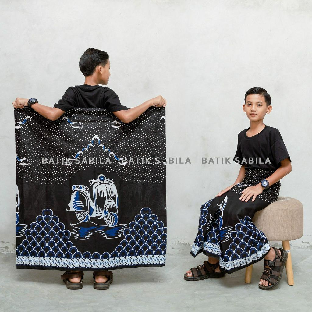 SARUNG ANAK SD ATAU SMP MOTIF VESPA | SARUNG BATIK | GUS AZMI