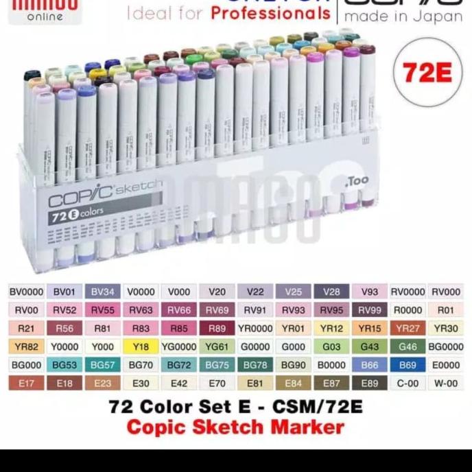 

Copic Sketch 72 Set E Terbaru